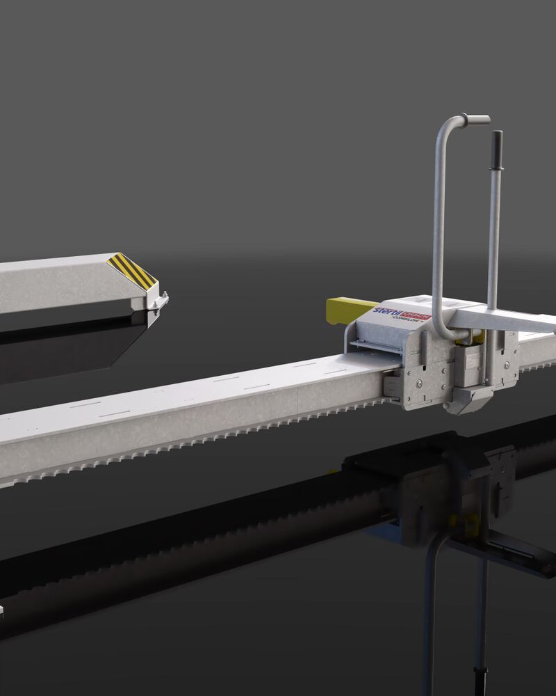 Vehicle restraint system manually controlled Stertil Dock Products COMBILOK M1 